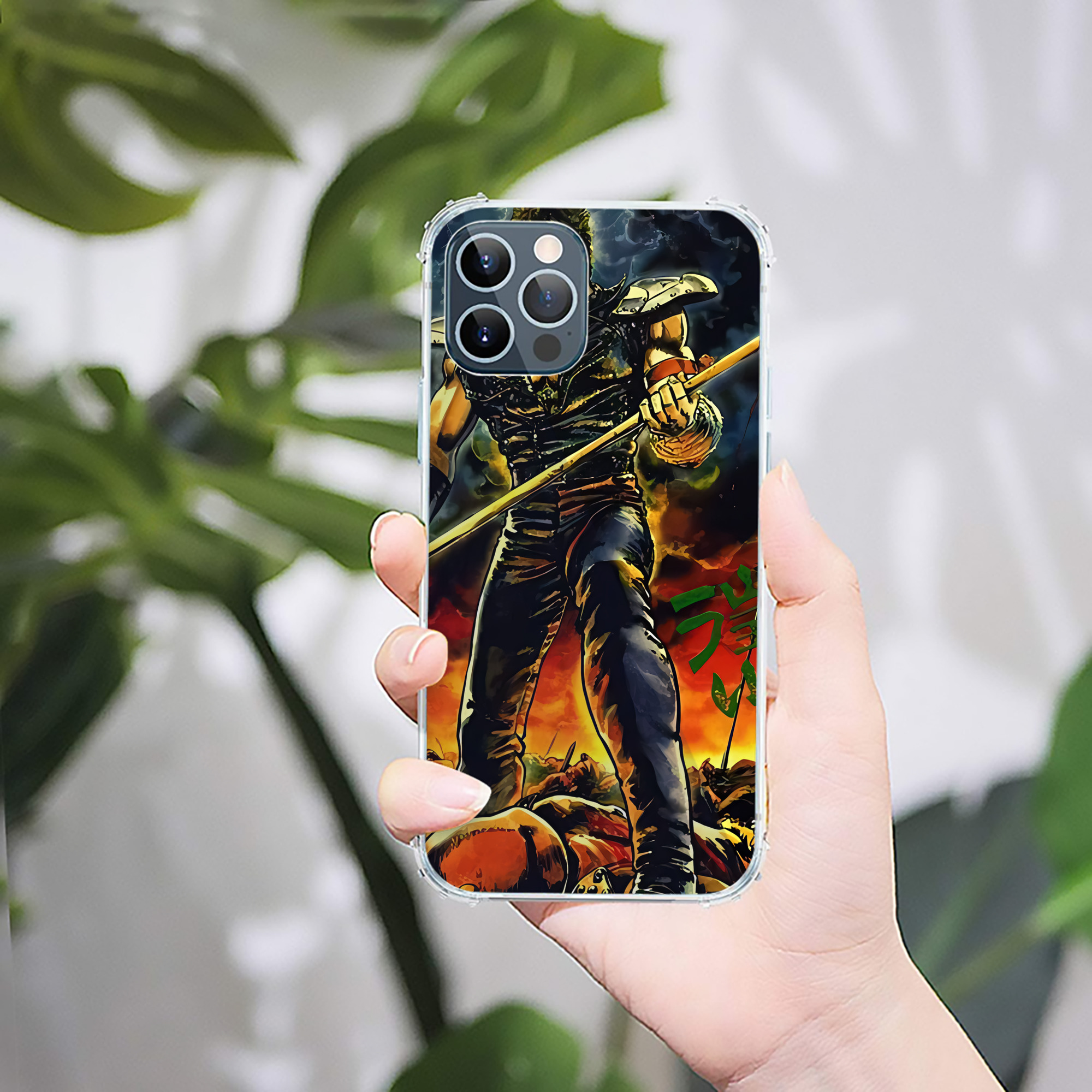 （画像用） 北斗の拳 Fist of the North Star 【iPhone 12シリーズ対応】透明スマホケース（クリアソフトケース）
